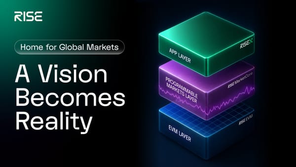 Programmable Markets: A Vision Ready for Reality - Why Now, Why RISE